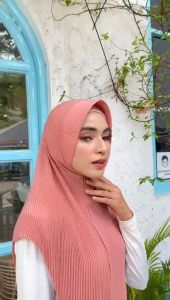Jilbab Instan Bergo Maryam Plisket Jersey Super Premium