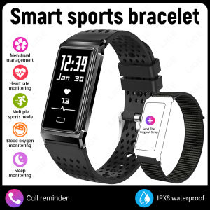 LIGE | LIGE New Ultra-Slim Smart Bracelet Women Men High Precision Health Monitoring Sports Call Reminder Smart Watch for Android iOS