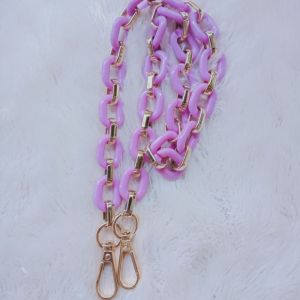 Rantai Tas Akrilik Premium Kait Gold Warna Pastel 40cm 70cm 100cm