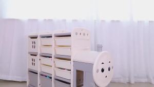 Mummyguru Kids Storage Cabinet - Train Series