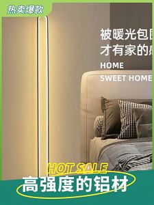 【Golden】LED floor lamp Modern nordic standing lamp for living room Remote control dimming lampu tidur bilik corner light lampu hiasan Bedside lamp