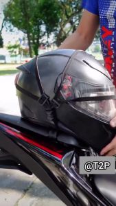 T2P Helmet Luggage Rope Motorcycle Bungee Cord Helmet Hook Belt S Hook Secure Riding Gear Strap