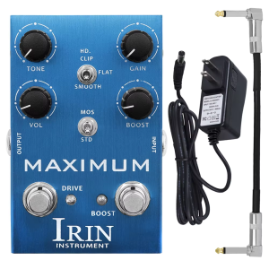IRIN | IRIN AN-41 Electric Guitar Effects Pedal MAXIMUM Overdrive Pedal Wild Distortion Overdrive Effect Effector Guitar Bass Parts
