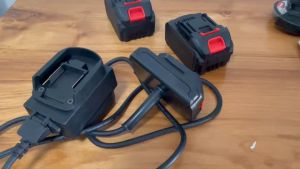 เพิ่มกำลังแบตใช้แบตมากีต้า  ทำให้แอมป์เพิ่มใช้งานได้นานมากขึ้น (สายยาว 2 เมตร) // P