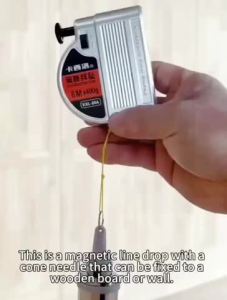 6M x 400G Magnetic Plumb Bob supper strong magnetism measuring tools magnetic plumb bob Hanging Wire Hammer Plumb Bob Levellers With Retractable Line Reel