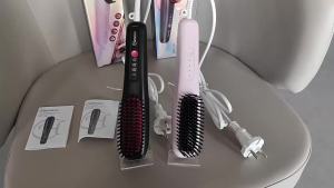 Hatteker | Hatteker Ion Straightening Comb Portable Home Use Negative Multi-temperature Adjustable Straightener New Model Hair Styling Tool