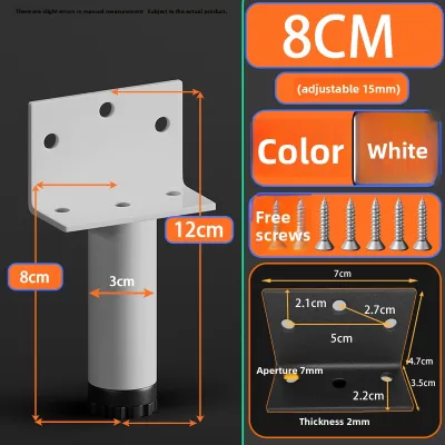 FULAIAN | Adjustable Support Legs for Bedside Cabinets Bathroom Cabinets TV Cabinets Coffee Tables Height Raisers Bed Frame Support Feet Table Legs