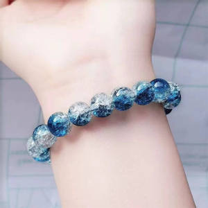 Corinna Broken Bead Ice Transparent Bracelet: Best Friend Children Gift