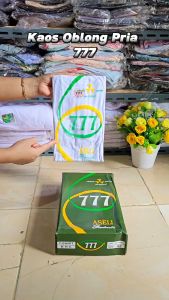Kaos Oblong Pria Polos 777 Aseli | T-Shit Cowok Bahan Katun Lembut