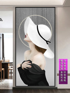 Hallway Aisle Decoration Mural Corridor Home Modern Stickers Vertical Version Self-Adhesive Stickers Minimalist Modern Beauty Background