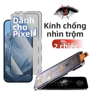 2 Miếng Dán Màn Hình Chống Nhìn Trộm Cho Google Pixel Series 11 Pro XL 10 9 8A 8 7 7a 6 6A 5G Kính Cường Lực Có Kèm Dụng Cụ Tự Động Lắp Đặt