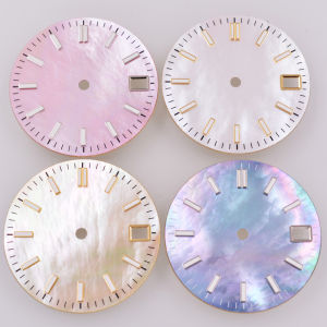 28.5MM Green luminous Watch Dial Fit NH35 NH36 Movement Sterile Dial Watch Parts