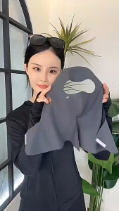 UV Resistant Ice Silk Full Face Mask – Cooling Neck Cover Balaclava for Outdoor Sports Biking Hiking & Travel