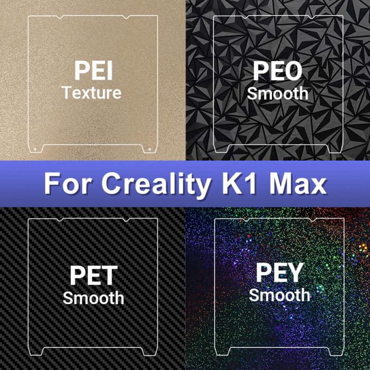 For Creality K1 Max Build Plate Texture Pei Sheet Spring Steel ...