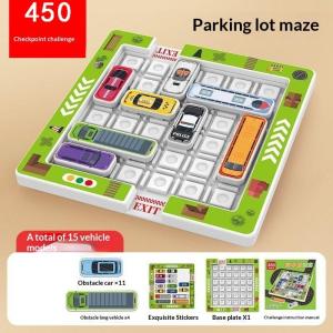 ZTOYL | 1 Set Parking Lot With Moving Vehicles And Maze Toys Childrens Educational Puzzle Game For Logical Thinking And Concentration