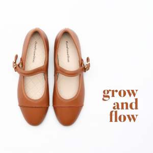 𝐅𝐎𝐑𝐄𝐕𝐄𝐑 𝐒𝐡𝐨𝐞𝐬- 𝐌𝐚𝐫𝐫𝐲 𝐉𝐚𝐧𝐞 หนังวัว สีน้ำตาล