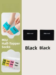 JINGCHI | Cool Sensation Breathable Invisible Socks Women Half Palm Summer Thin Short Cotton Anti-slip High Heels Sandals Suitable Socks