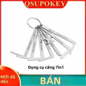 7IN1PCS Thợ Khóa Căng Thẳng Bộ Đầy Đủ Dành Cho Người Mới Bắt Đầu Thợ Khóa Bộ Lính Cứu Hỏa Chuyên Nghiệp Bộ Dụng Cụ QSUPOKEY