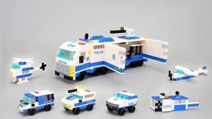6in1 Police Sports Car Fire Engine Mini Loader Truck Plane Classic City Model Building Blocks Set Bricks Toy Gift for Kids