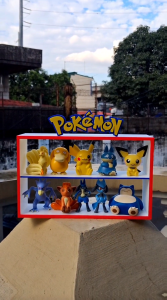 EB Pokemon Character Toy 10 Pcs Display Shelf Stand Pokemon Collectibles Mini Figures