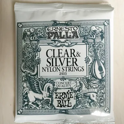 Senar gitar ernieball nilon clear satu set