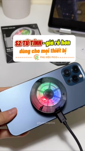 Quạt tản nhiệt điện thoại sò lạnh từ tính S2 dùng cho điện thoại Iphone Xiaomi Samsung quạt siêu nhẹ đóng băng full mặt