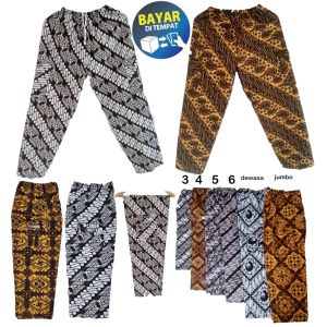 Celana batik boim betawi motif tulis panjang kolor bali harian santai pria wanita anak dan dewasa
