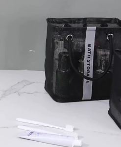 Waterproof Mesh Shower Organizer Large Capacity Bathroom Basket for Travel and Dorm B085