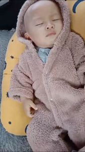 Jumpsuit Bayi Baru Lahir Hoodie Lengan Panjang Bahan Katun Hangat Jaket Baby Jumper New Born Kostum