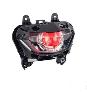 SHARK POWER Y16ZR HEADLAMP LED PROJECTOR LAMPU DEPAN Y16 LED POJEKTER WARNE MERAH PUTIH