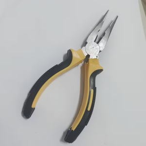 1pc Steel 6-Inch Pointed Nose Pliers Labor-Saving Electrician Household Tool Metal & Plastic Non-Electric Manual Operation