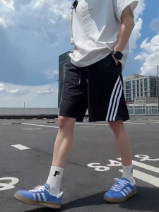 กางเกงขาสั้นสุดเท่รับซัมเมอร์ ทรงหลวม แห้งเร็ว ระบายอากาศได้ดี และสดชื่น สไตล์ยูนิเซ็กซ์ เหมาะสำหรับสวมใส่ในชีวิตประจำวันหรือเล่นกีฬา