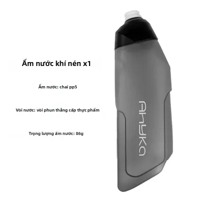 Bình Nước Xe Đạp AhyKa 600ml Nhẹ Thiết Kế Khí Động Học Kiểu Bóp Uống Chất Liệu Silicon Dành Cho Xe Đạp Đường Trường