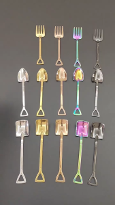 Marino Home ช้อนและส้อมสแตนเลส ช้อนตักขนม ขายแบบคู่ No.Y638 Y639