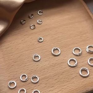 Bộ 10 Chiếc Vòng Nối Mạ Vàng 18K 4 Kích Cỡ Dùng Làm Phụ Kiện Làm Đồ Trang Sức Vòng Cổ Vòng Tay