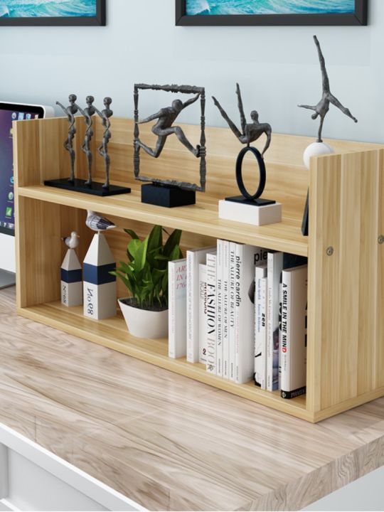 Mini Book Rack Table Economical Simple Modern Bookshelf Student Desk Organizer Rack Space ...