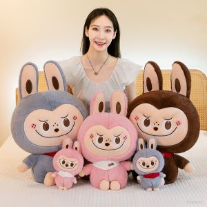 Dueplay 30cm Labubu Plush Stuffed Doll Cartoon Big Eye Toy Funny Cute Labubu Bunny Doll Christmas Gift