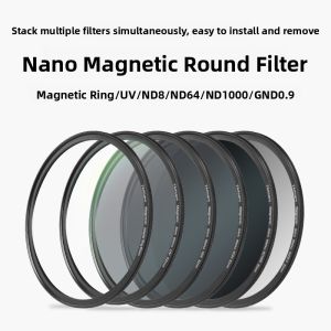 NiYi Focus | QiGongJia Magnetic Attraction Filter Kit 67 72 77 82mm RMCUV Protective Lens CPL Polarizing Lens ND1000 Light Reduction Lens GND Graduated Lens Anti-Light Harm Mirror For Micro Single Reflex Camera