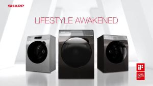 SHARP Washer Dryer 10.5KG/7KG J-Tech Inverter Hygienic Plasmacluster Front Load Washing Machine & Dryer ESDK1054PMS WAH LEE STORE