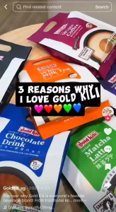 [Imported] GOLD KILI Instant 3in1 Chocolate Drink 15s - Rich & Creamy Hot Chocolate