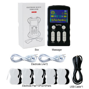 Electrical Tens Full Body Massager EMS Nerve Muscle Stimulator Acupuncture Digital Frequency Pulse Massage Slimming Machine