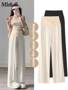  MIDULI | Maternity Pants Wide Leg Low Rise Spring Summer