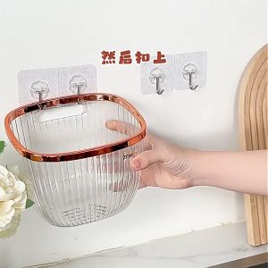 Retouch Homes Crystal Hanging Basket Bathroom and Kitchen Multi-functional Wall Hanging Transparent Storage Boxes KC139