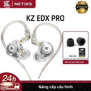 Tai Nghe KZ EDX Pro Dynamic In-Ear Monitor Âm Thanh Nổi HiFi Bass Mạnh Có Dây Dùng Cho Nghe Nhạc Thể Thao Chơi Game Tích Hợp Micro