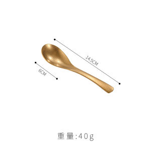 Thìa Thép Không Gỉ 304 Dài Tay Cầm Kiểu Hàn Quốc Cổ Điển Dùng Để Ăn Và Uống Súp Thìa Ăn Sáng Thìa Ăn Tối Thìa Ăn Sáng