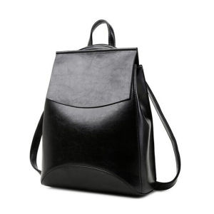 New 2025 Womens Leather Backpack Casual Travel College Style Dual Shoulder Bag Fashionable Korean Version Backpack for Youth