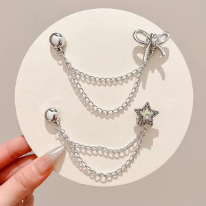 1 ชิ้น คลิปเข็มกลัดติดแขนเสื้อ ยึดขากางเกง แบบแม่เหล็กในการยึดติด Magnetic buckle