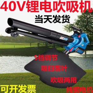 Lithium Battery Outdoor Leaf Suction Machine Rechargeable Fallen Leaf Suction and Sweeping Machine Electric Leaf Suction Machine Crushing Grass Dust Removal Wireless