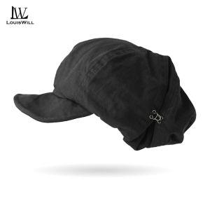 หมวกหมวกเบเรต์ผู้หญิง LouisWill หมวกเบเร่ต์ย้อนยุคหมวกเบเร่ต์แนววินเทจหมวกเบเร่ต์ย้อนยุคแนวแฟชั่นสไตล์อังกฤษหมวกแบนกอล์ฟหมวกลำลองสำหรับผู้ชายผู้หญิง