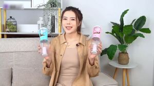 Pet Food Water Bottle Trash Bag 3 in 1 Botol Minum Anjing Kucing Portable Travel Feeder 600ml Tempat Plastik Sampah Wadah Multifungsi 100g